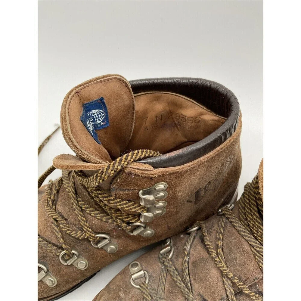 VTG Vasque 29396 K73 6230 Mountaineering Hiking Boots Brown Leather Sz 7N